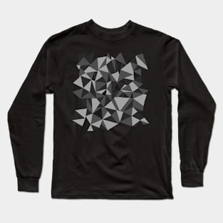 Abstract Black and White Zoom Long Sleeve T-Shirt